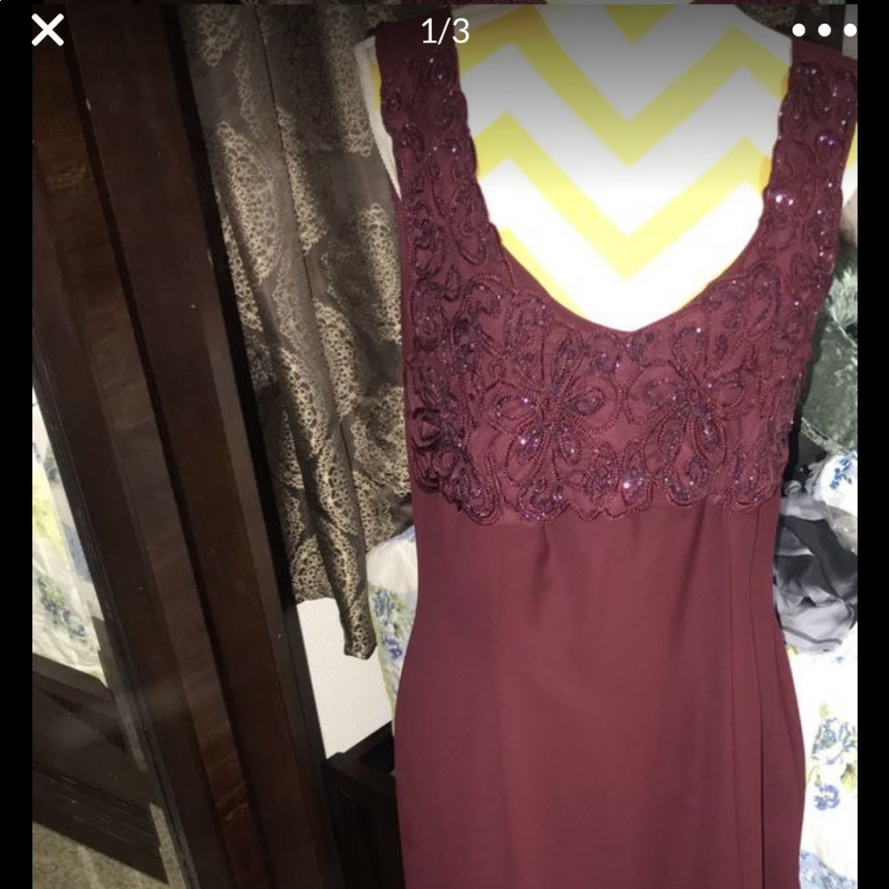 Burgundy Formal Dress